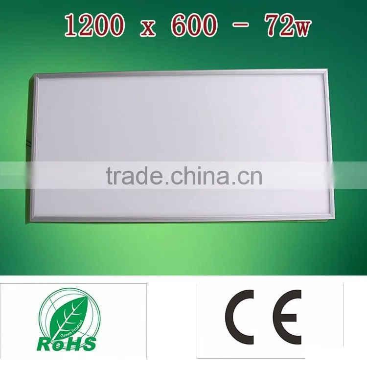 1200 X 600-72W led panel lighting/led panel lights manufactures shenzhen