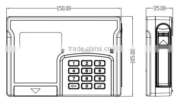 Single Phase STS Split Keypad Prepaid Energy meter with wireless CIU/UIU