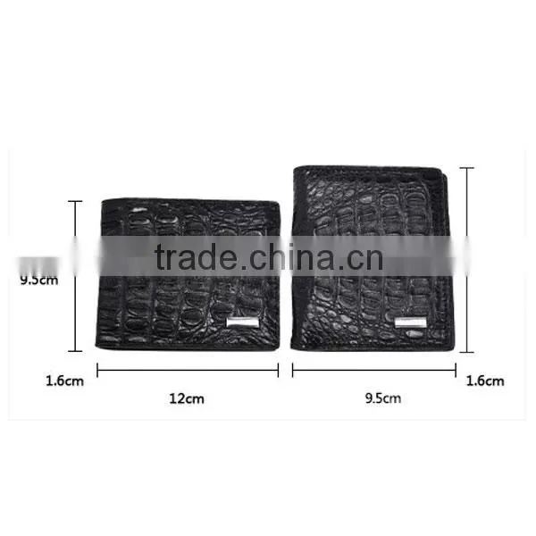 Must-have brand genuine crocodile skin wallet