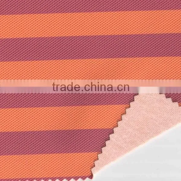 PVC Strip Pattern Leather