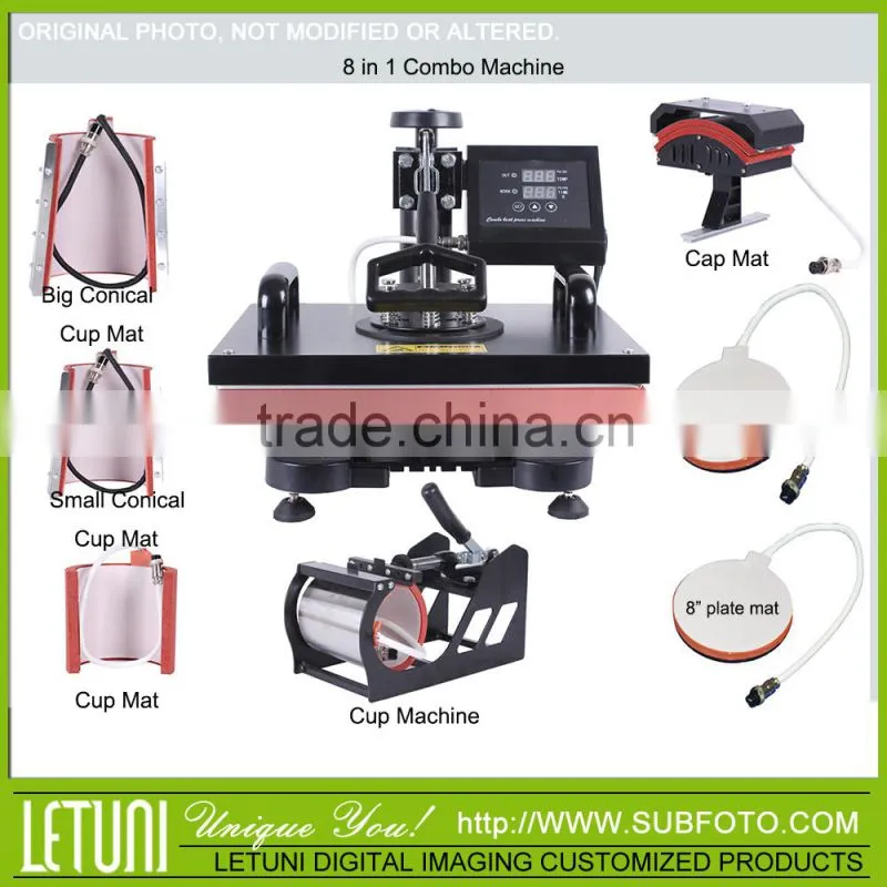 8 in 1 Combo Heat Press sublimation machine
