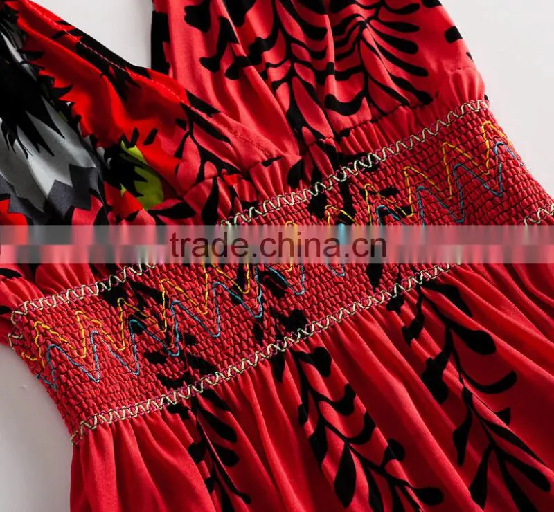 Jinjiang produce red free prom dress