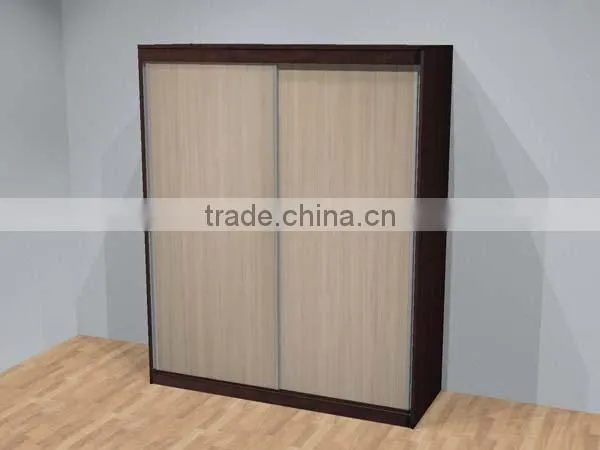 Wardrobe with sliding doors and four drawer 180