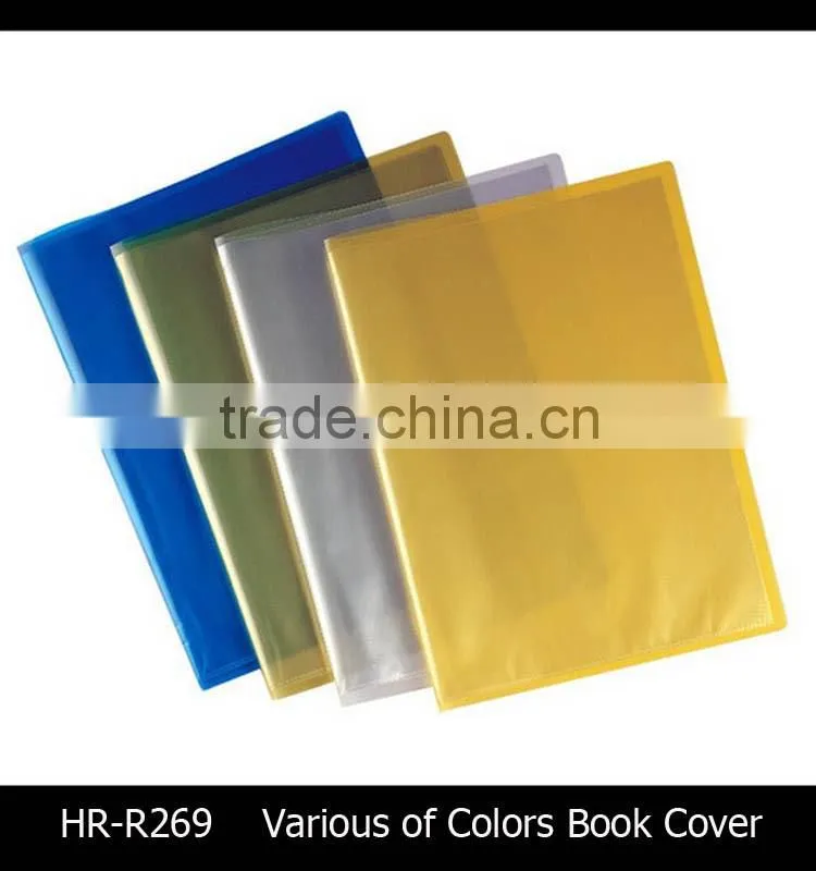 Colored transparent clear book cover