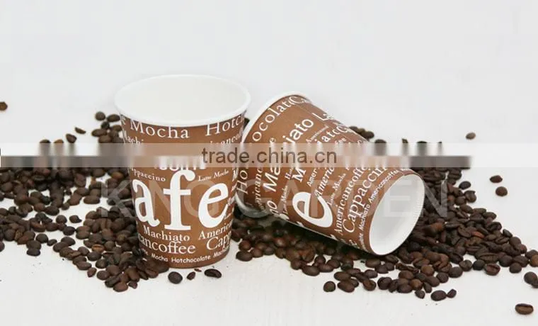 Hot paper coffee cup with ps lids
