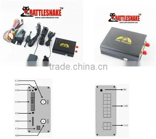 Vehicle Realtime gps tracker gt06 with fuel and temperature alarm to cut oil / power system