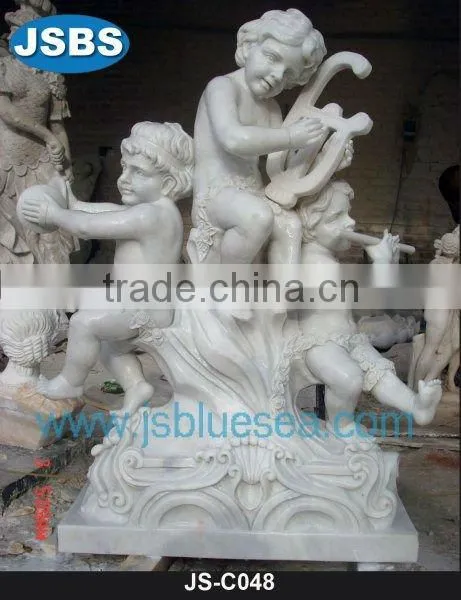 White Marble Children Statue JS-C017Y More patterns for chosing!