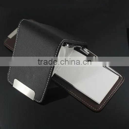 High Quality Good Design Cheap Leather Notepad Holder