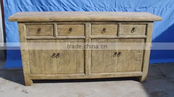 Chinese antique furniture, reproduction antique natural recycle wood cabinet