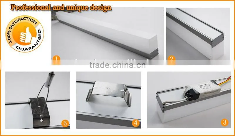 China professional manufacture Excellent heat exchange PF>0.9 led linear pendant light
