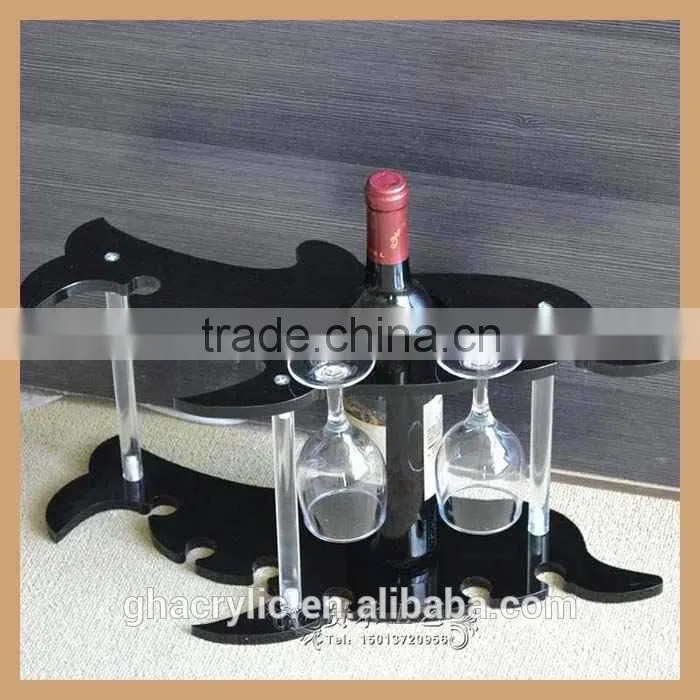 acrylic wine rack black color