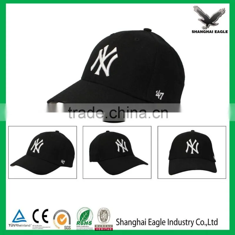 Promotional Custom Black Embroidered Cotton Cap
