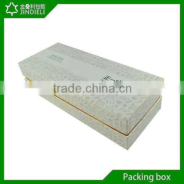 White paper tea box packaging