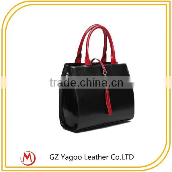 fashion high quality big simple smooth black felt tote bag supplier
