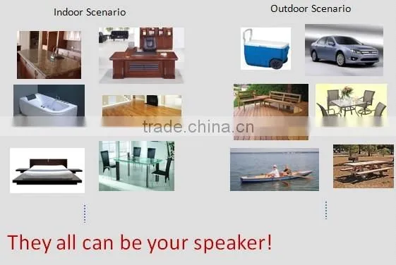 2014 Popular Bluetooth Resonance Speaker with Only 0.5% Distortion