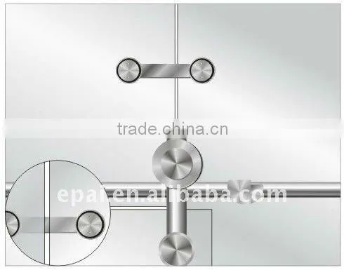 Sliding door glass connection