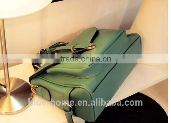 China alibaba hot selling brand women's tote business bag Preppy style solid shoulder handbag