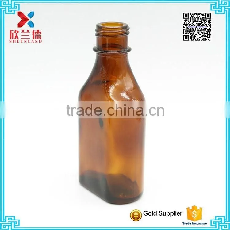 Oral liquid /syrup pharmaceutical medical round amber bottle 100ml