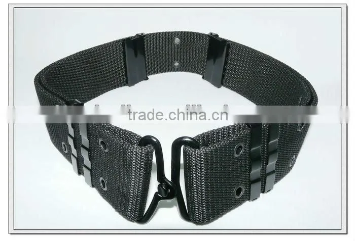 57mm wide black polypropylene military combat belts,military cross belts