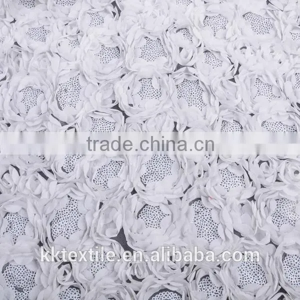 2014 Newest Rose Mesh botton Fabric embriodery beaded chiffon
