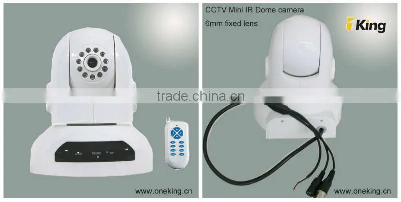 Pan & Tilt Mini CCTV Camera with Fixed Lens