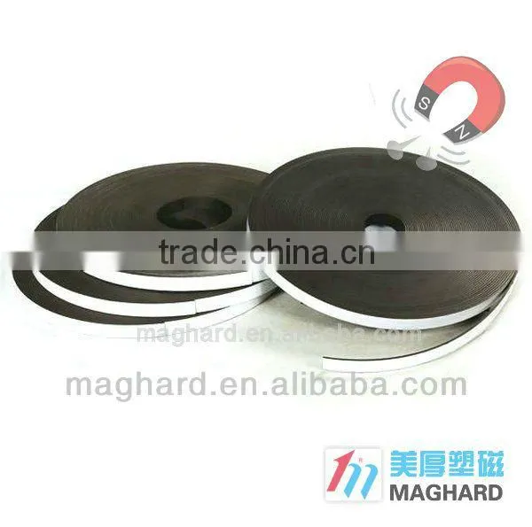 rubber magnetic strips with 3m self adhesive