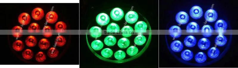 14pcs led par light RGB 3in1/RGBW 4in1 par DMX512 led wash par 64