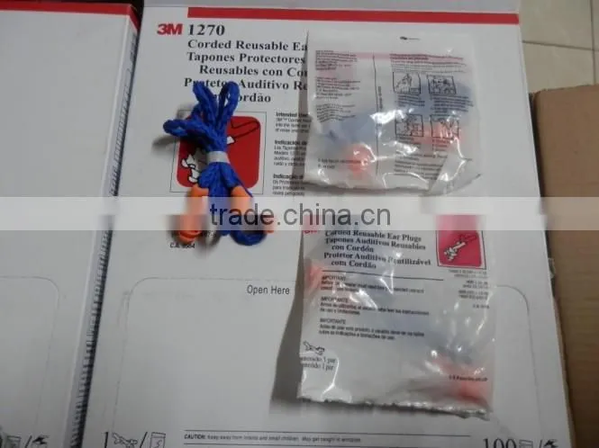3M 1270 earplug 3M earplug 3M silicone earplugs waterproof earplugs Corded Earplugs