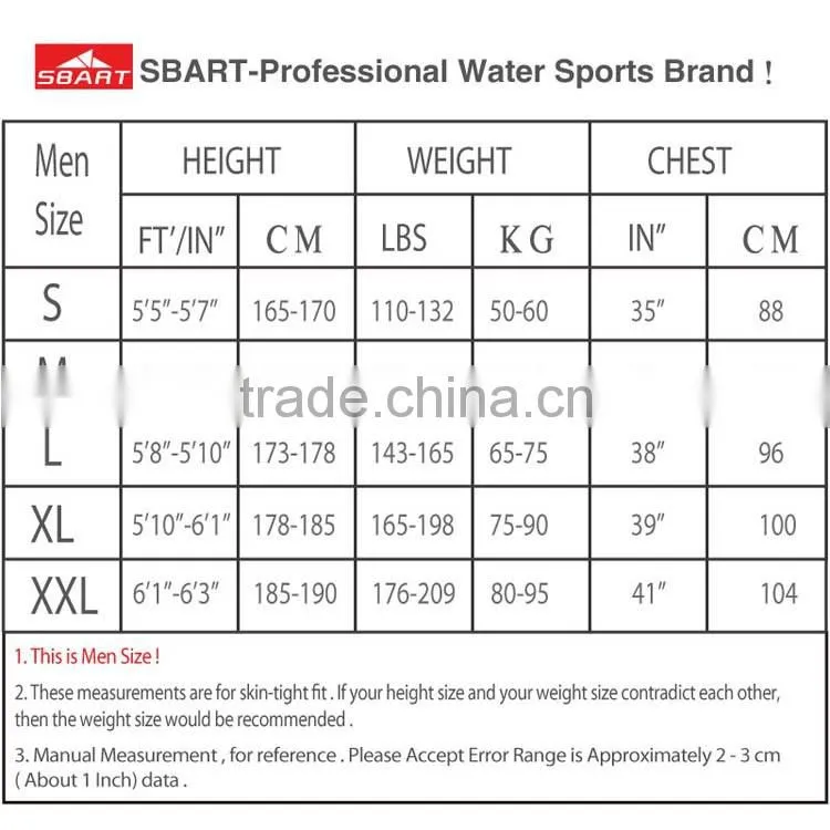 3mm Waterproof Sports Skins upper Wetsuit, Neoprene Diving, Snorkeling , upper Swimming and Surfing Wetsuits