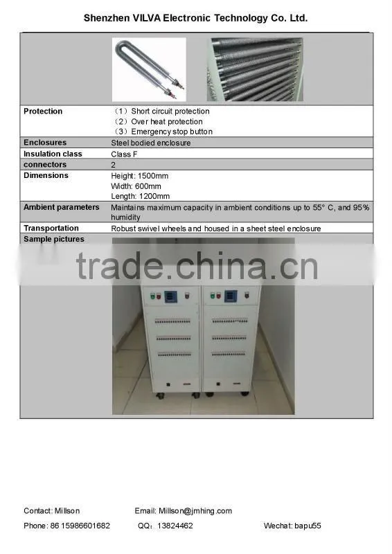 1000VDC 600kW multiple voltages DC load bank