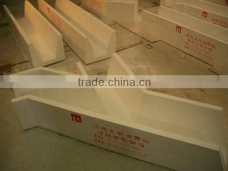 custom designed ceramic launder