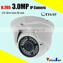 Weatherproof vandalproof dome type 1080p full hd ip camera cctv system