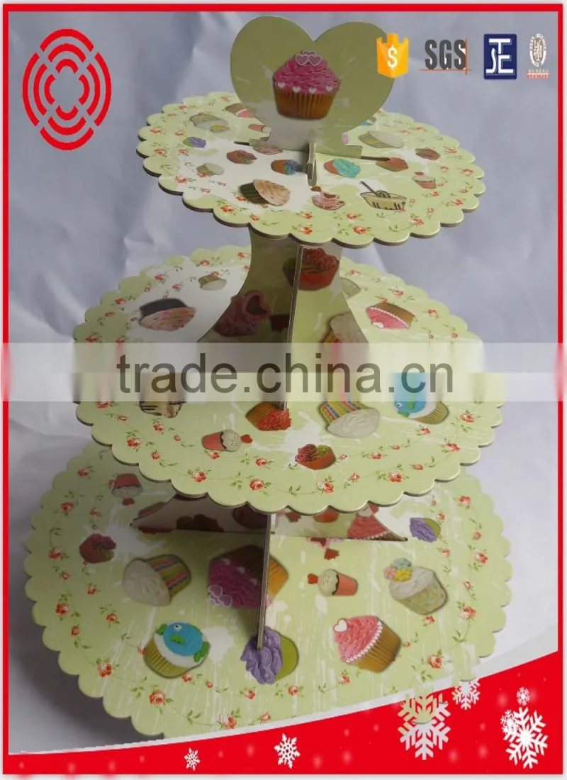 3tier cupcake stand for child birthday decoration , home party decor
