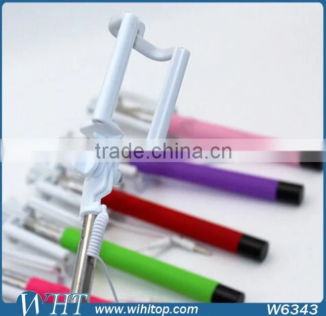 Wholesale Folding Wire Portable Selfie Stick for Smartphone