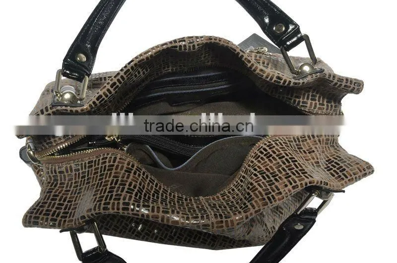 New Fashion! Lady Leisure Genuine Leather Handbag 2012!