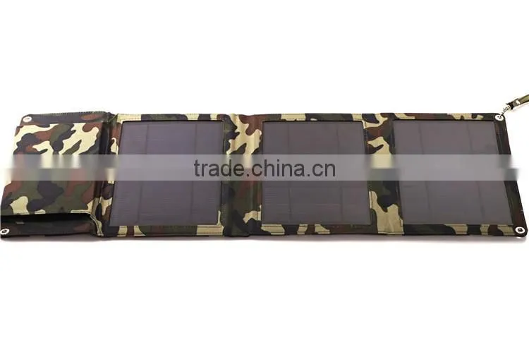 High quality solar panels in foldable design mobile phone power bank charger
