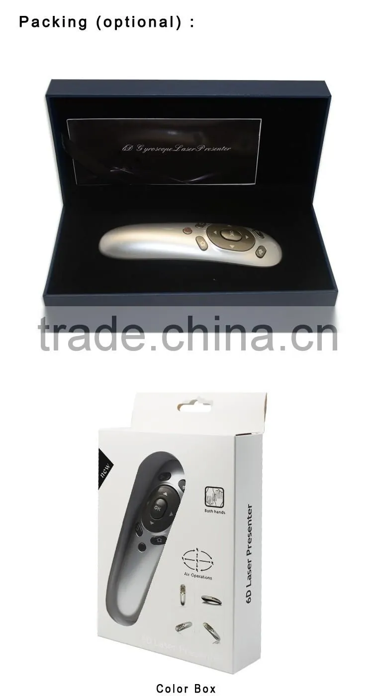 New premium air mouse remote control laser pointer