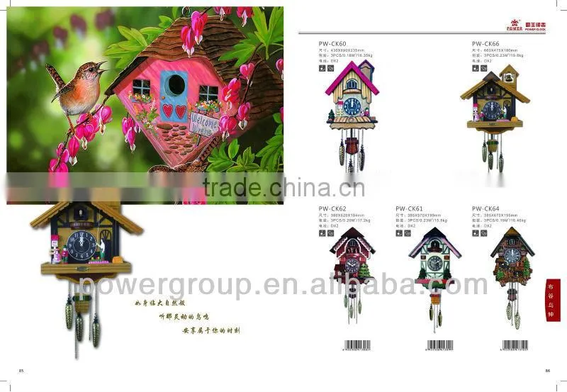 Cuckoo clock Big bird flying in deep color CK01