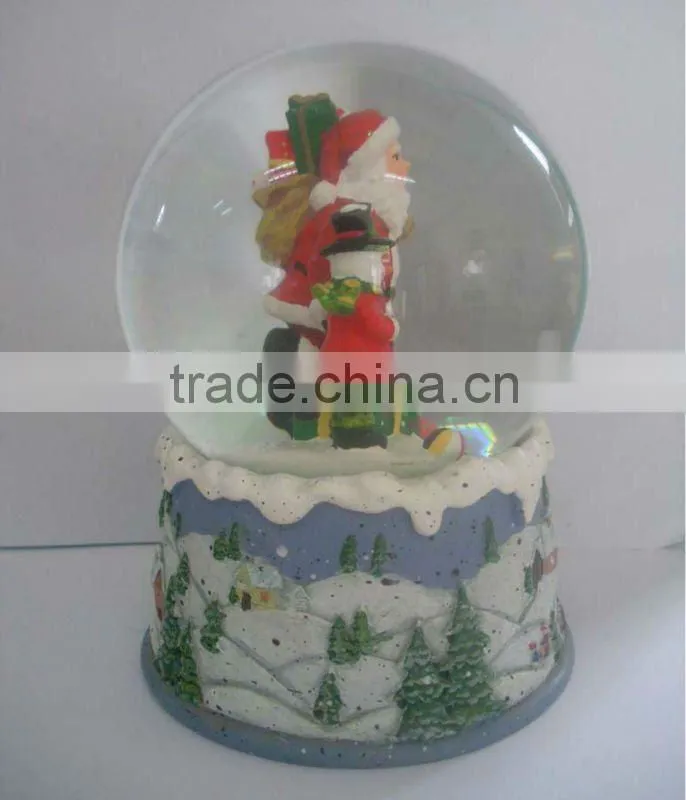 The most popular 100MM christmas snow globe,snow globe,Customized snow globe