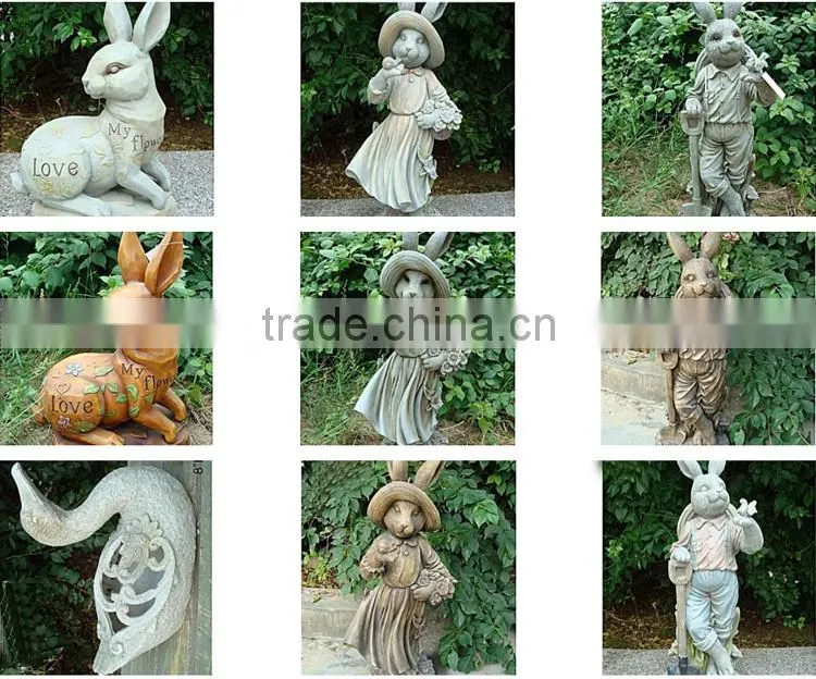 Animal ornaments garden owl sculpture for sale