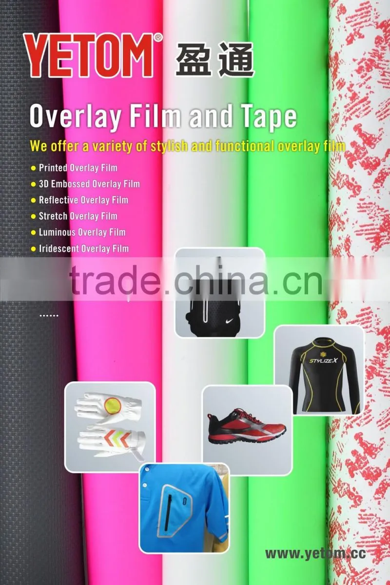 Seamless decorative overlay film