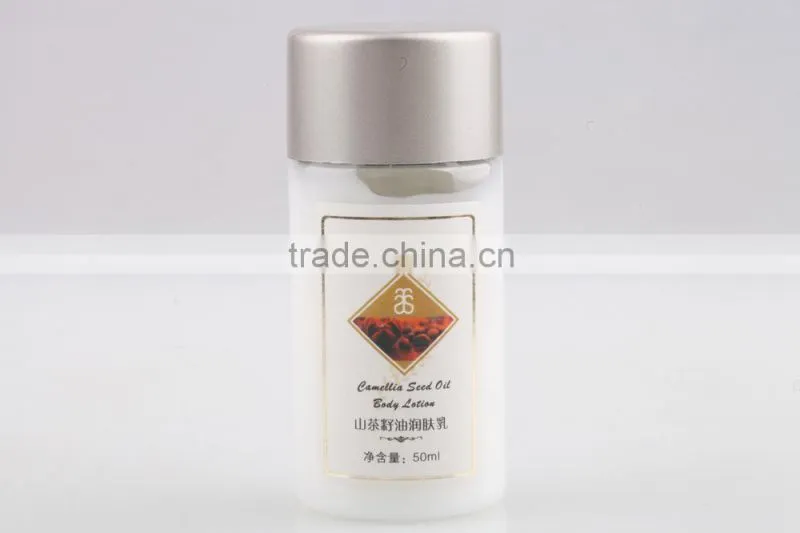 small volume camellia oil body lotion for hotel/travel