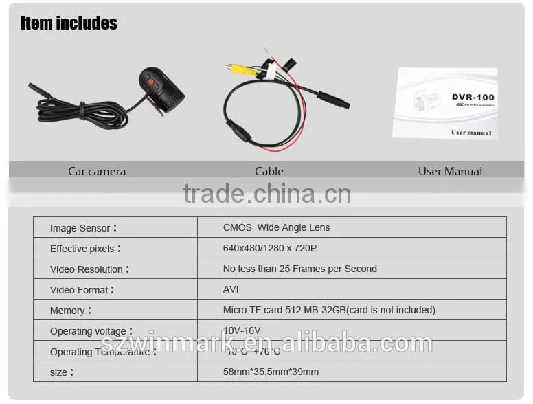 2014 New CAR DVR/HD CAR DVR/CAR DVR CAMERA DVR-100