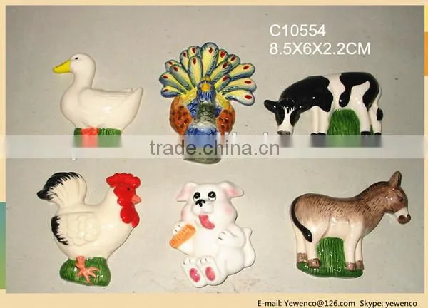 flower magnet, 2D ceramic magnet