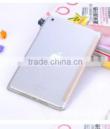PU leather three folder best for ipad air case D0110