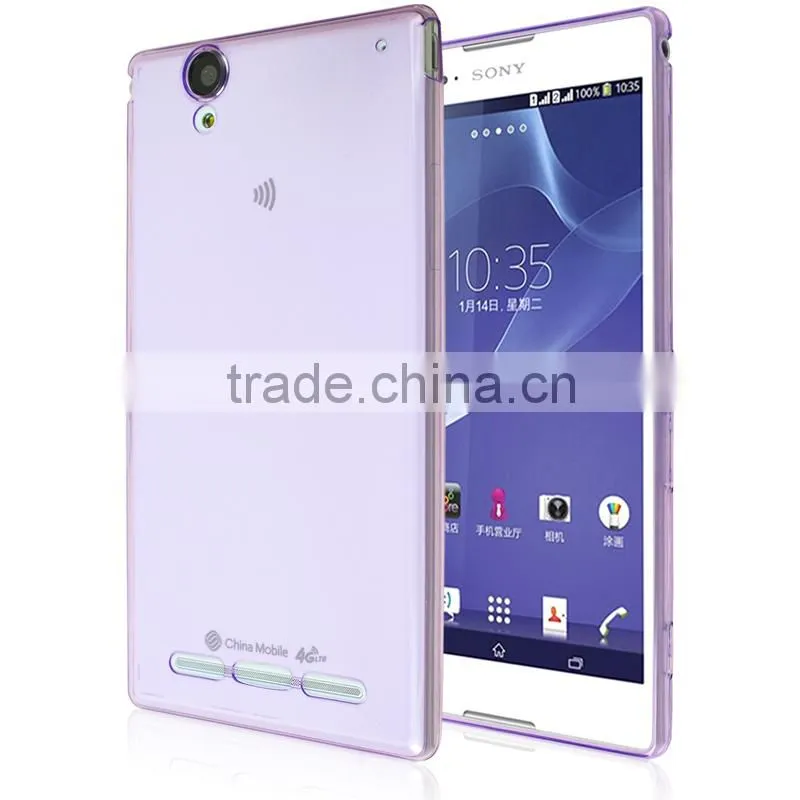 ultra-thin TPU cases back cover case for sony Xperia G T3 hard back cover case