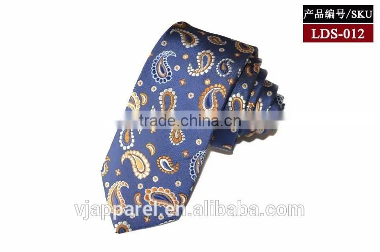 Men's woven jaquard paisley pattern neck tie