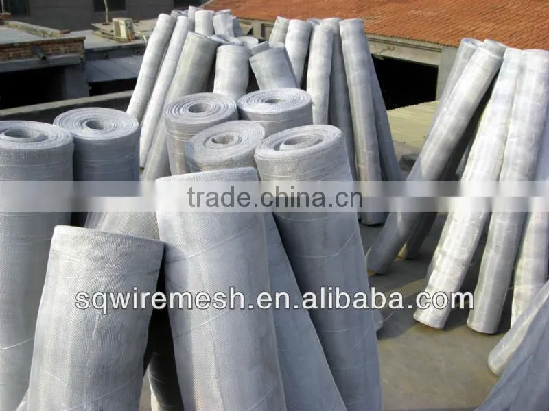 Galvanized enamelled window screen in roll