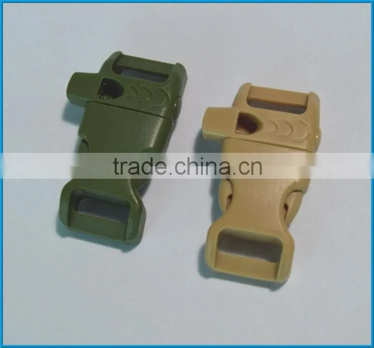Colorful Whistle Plastic Buckles For Paracord Bracelet Grow In the Dark Whistle Buckle