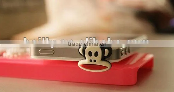 2013 the most cute 3D mini cartoon design silicone earphone dust plug